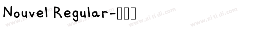 Nouvel Regular字体转换